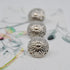 Button - Daisy Silver Shank - 15mm